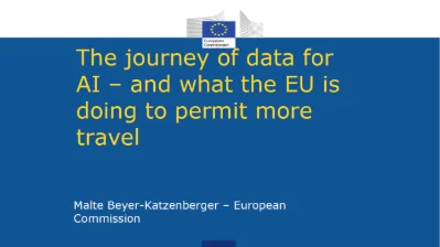 The journey of data for AI – and what the EU is doing to permit more travel